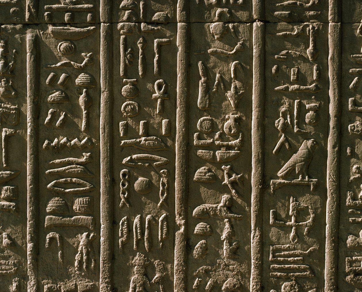 Basso rilievo con geroglifici, 51-30 a.C. da Egyptian Egyptian