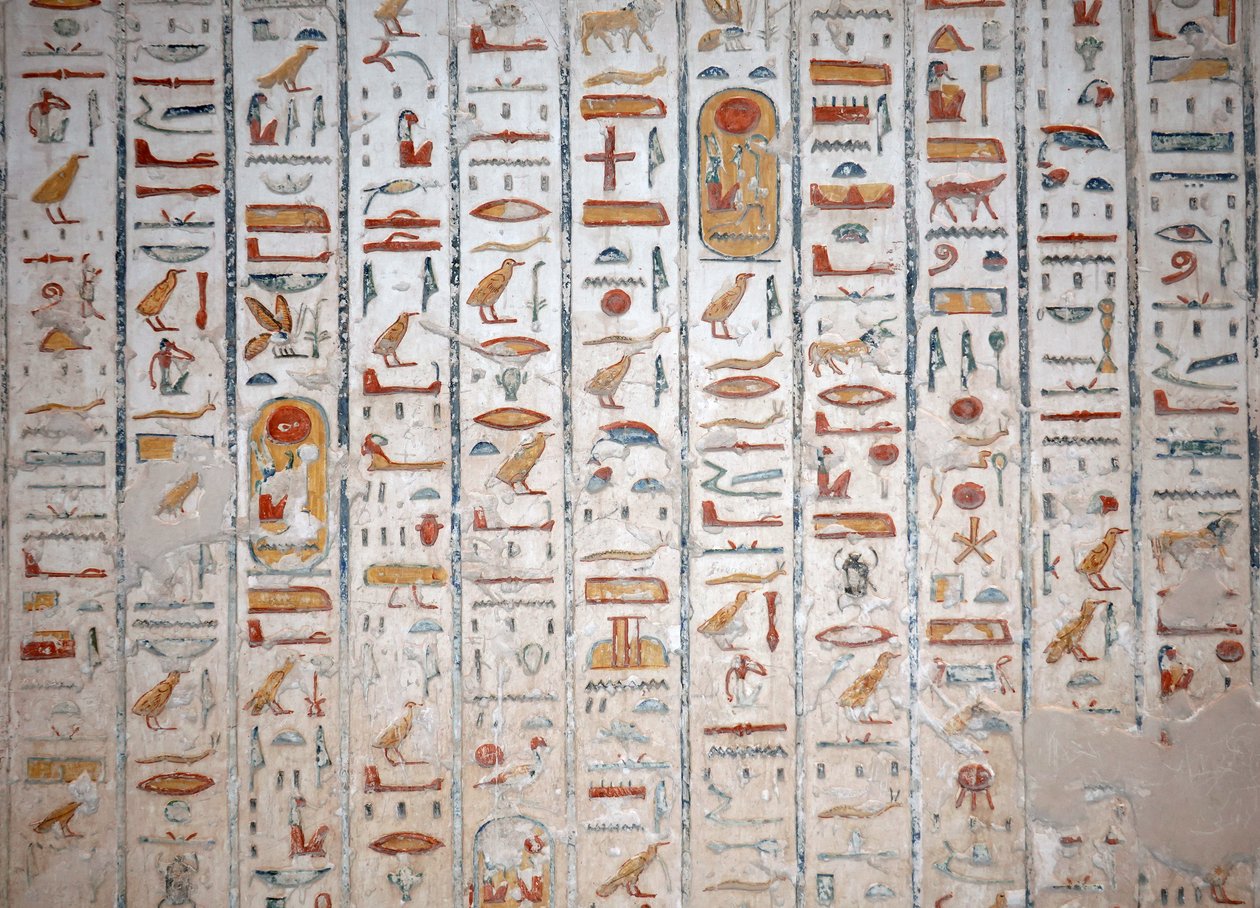 Geroglifico Murale, Valle dei Re, Luxor da Egyptian Egyptian