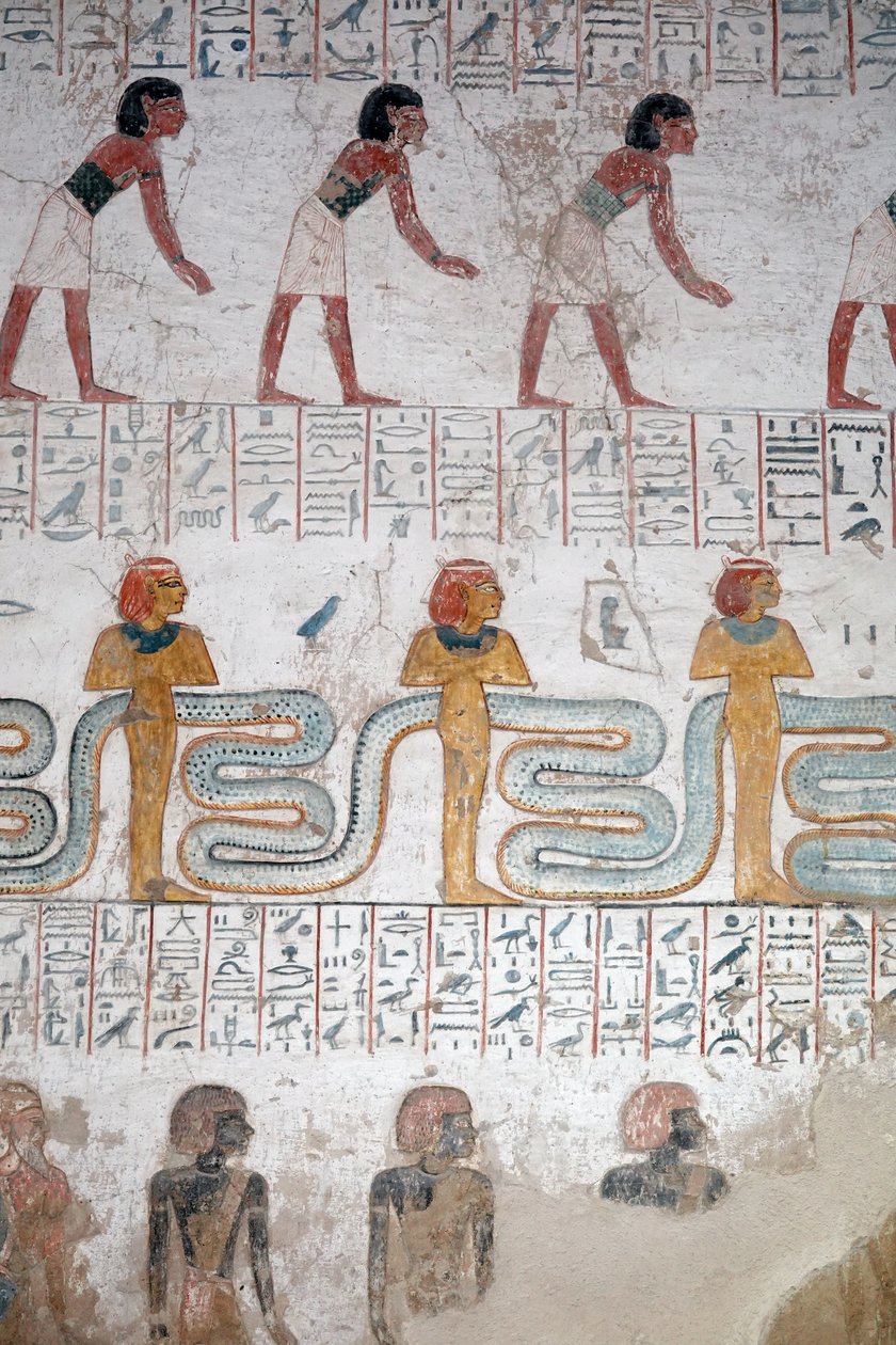 Schiavi neri nubiani, tomba di Ramses IX, Luxor da Egyptian Egyptian