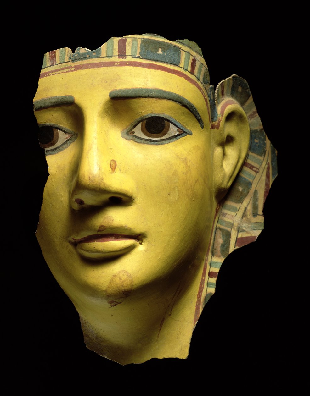 Maschera di mummia (cartonnage policromo) da Egyptian Ptolemaic Period