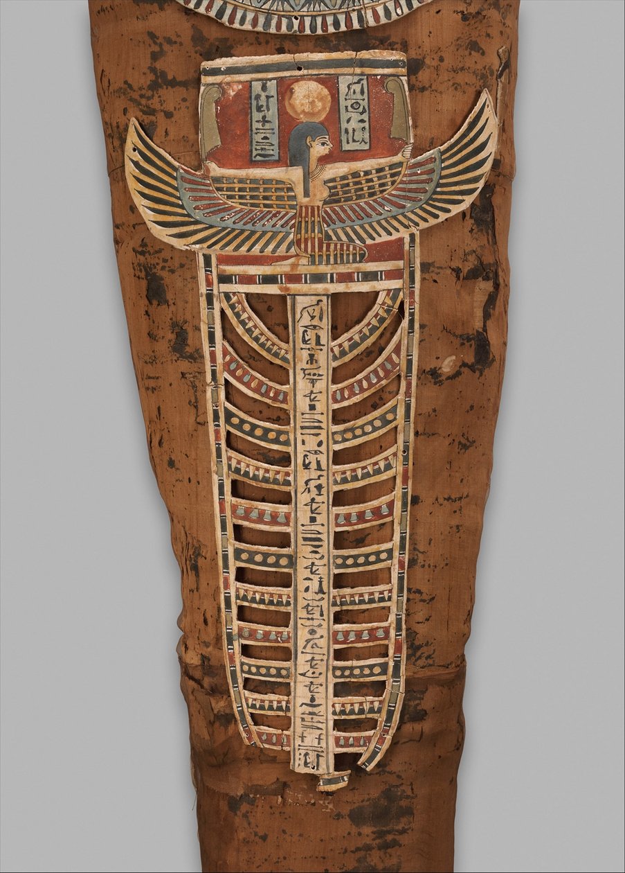 Mummia di Nesmin (dettaglio), 200-30 a.C. da Egyptian Ptolemaic Period