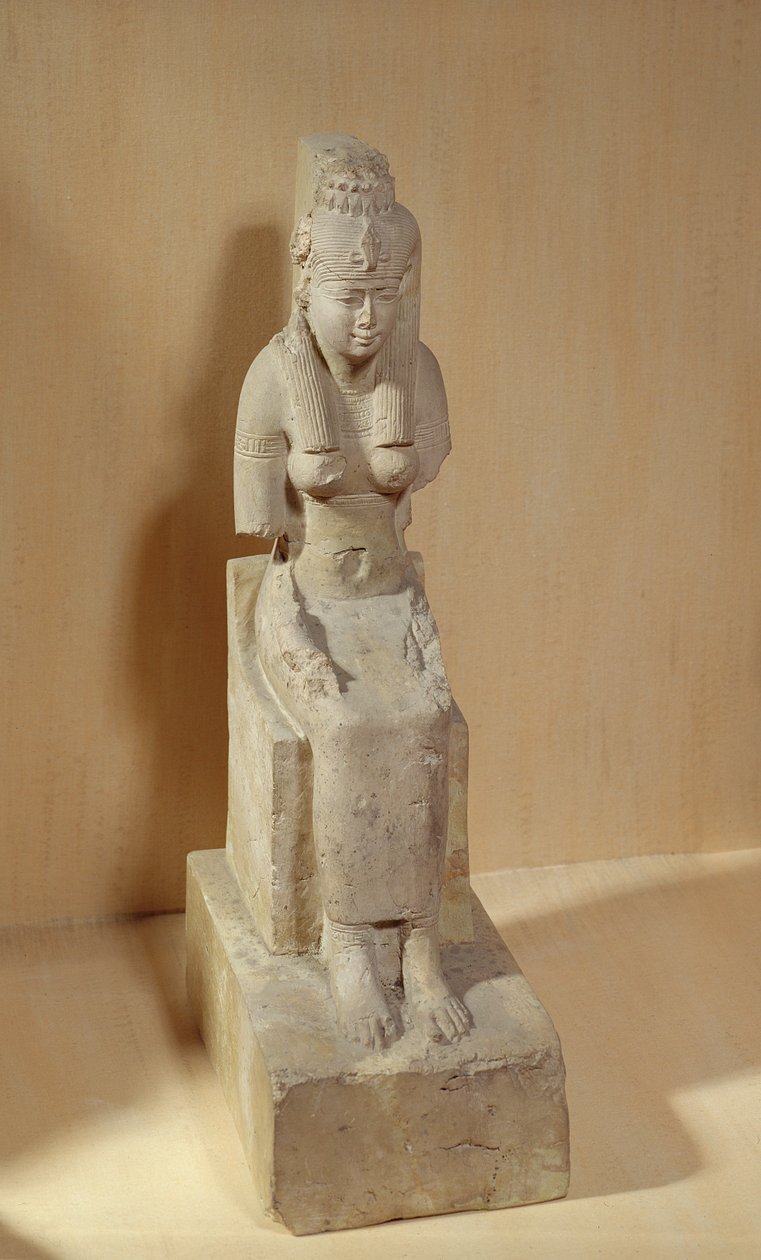 Statua della dea Rattawy, da Medamud da Egyptian Ptolemaic Period