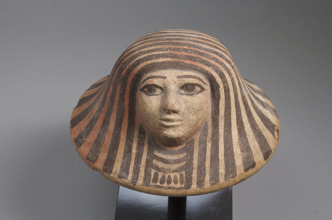 Coperchio di vaso canopo, Nuovo Regno da Egyptian School