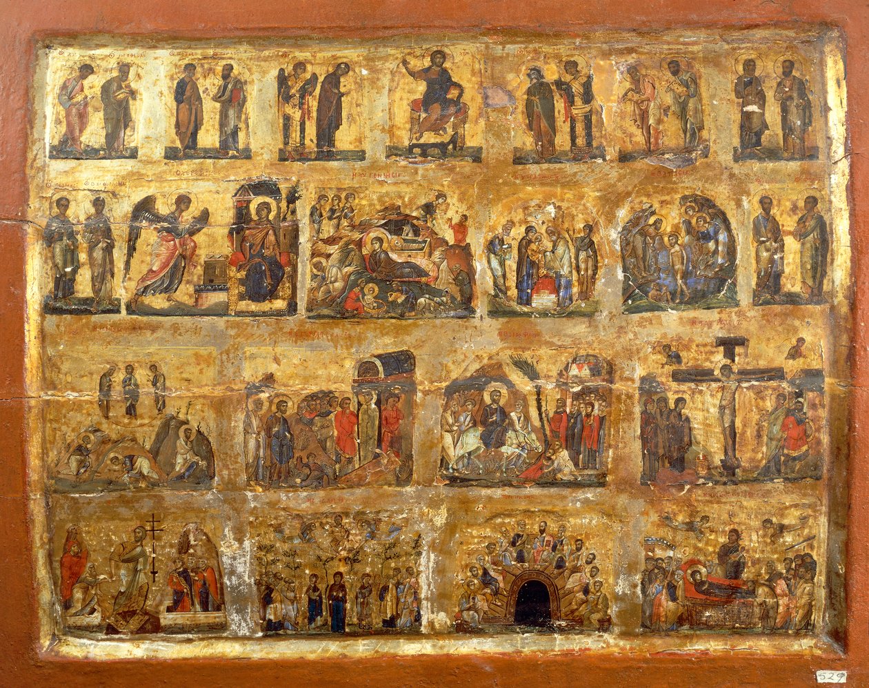 Deesis Row e le Dodici Grandi Feste da Egyptian School