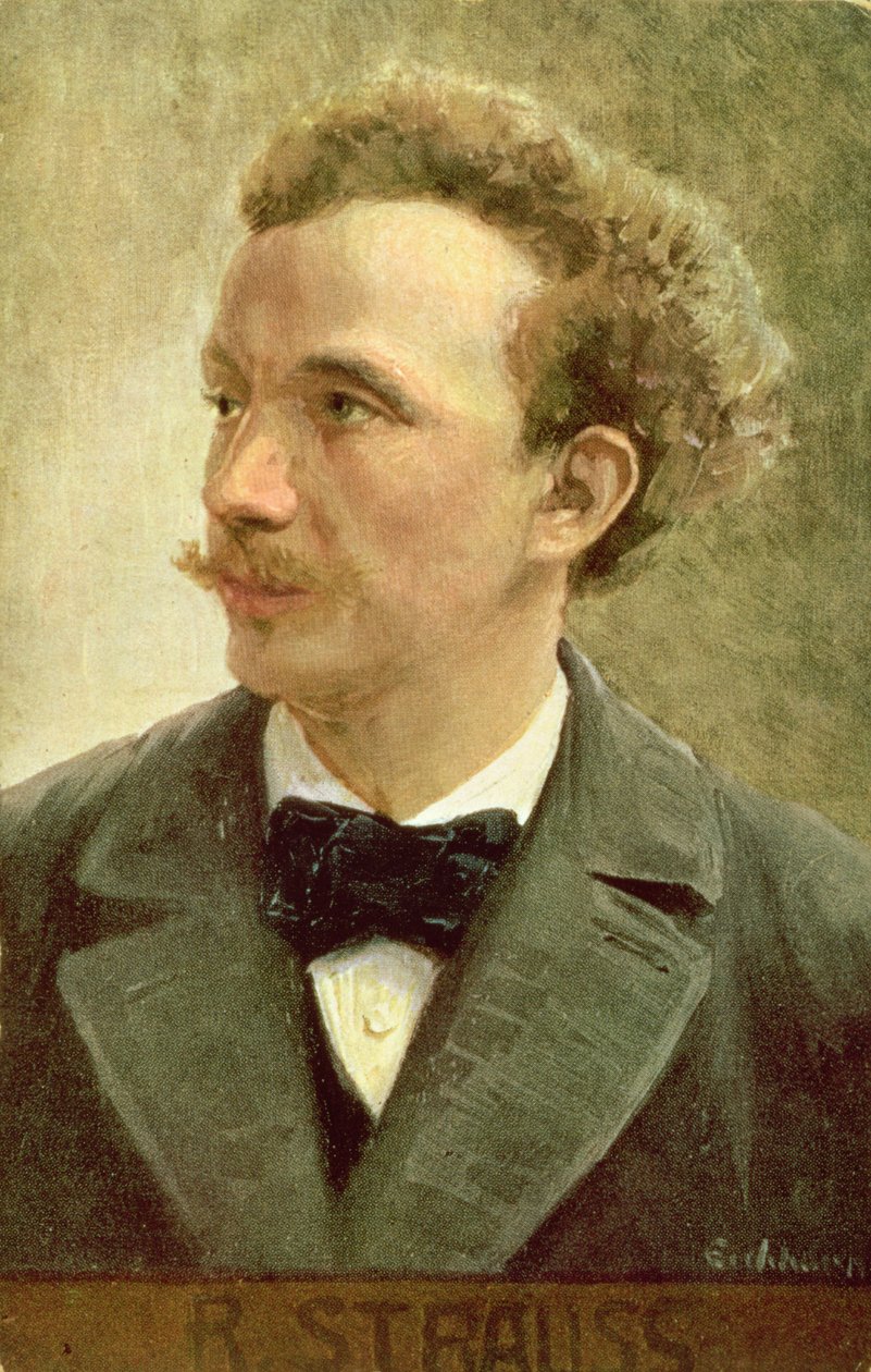 Cartolina di Richard Strauss c.1914 da Eichhorn Eichhorn
