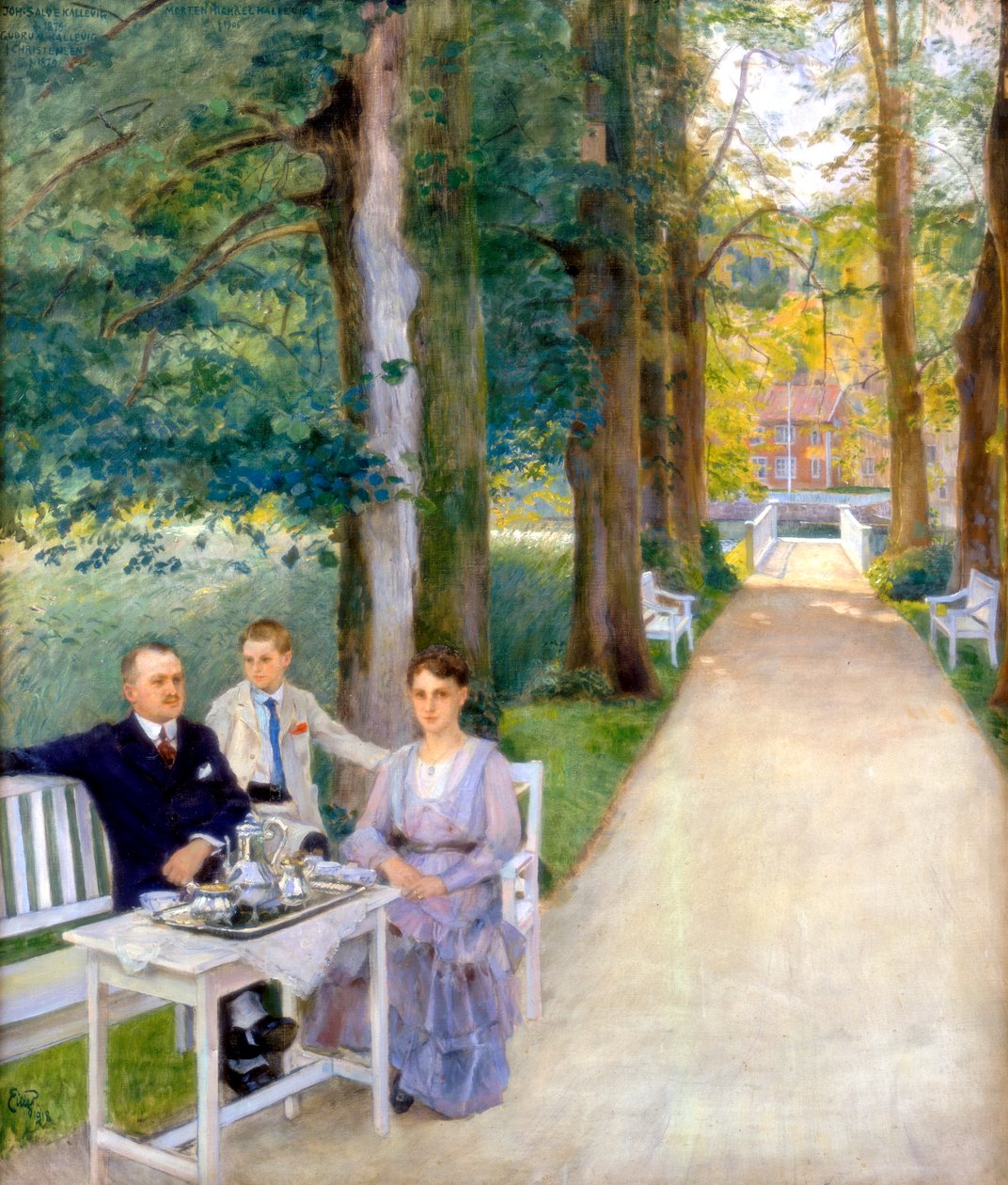 Joh Salve Kallevig, Gudrun Kallevig, Morten Kallevig, c1900-1928 da Hjalmer Eilif Emanuel Peterssen