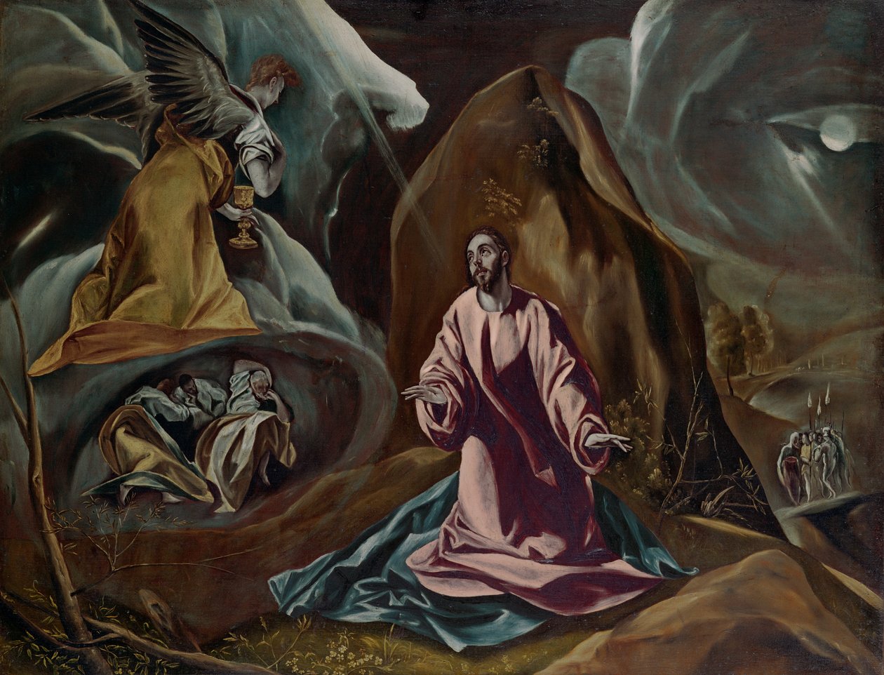 Agonia nel Giardino del Getsemani, c.1590 da El Greco