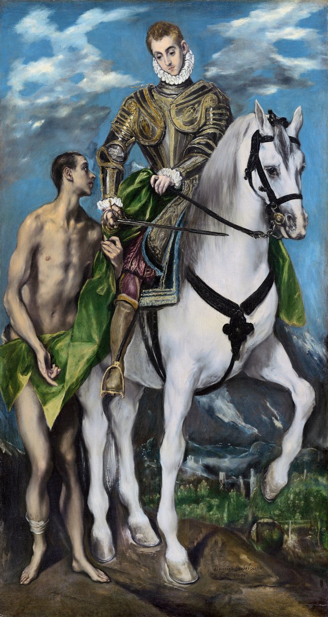 San Martino e il mendicante, 1597-99 da El Greco