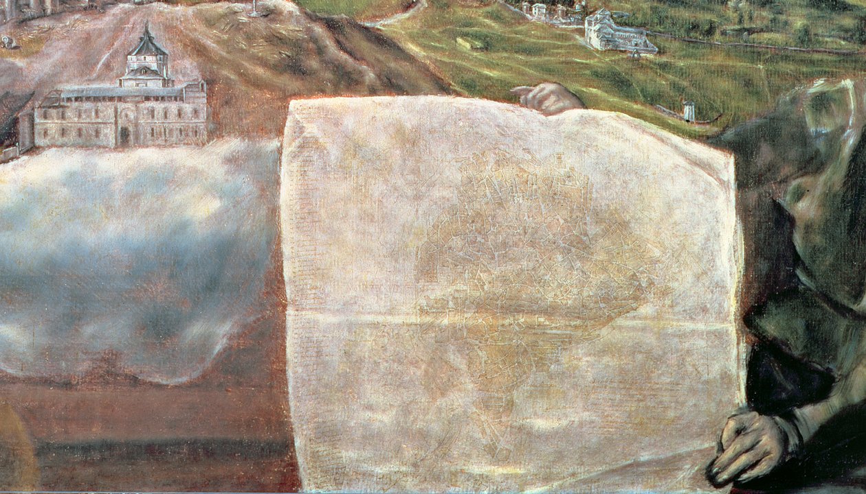 Veduta e Mappa della Città di Toledo (dettaglio) da El Greco