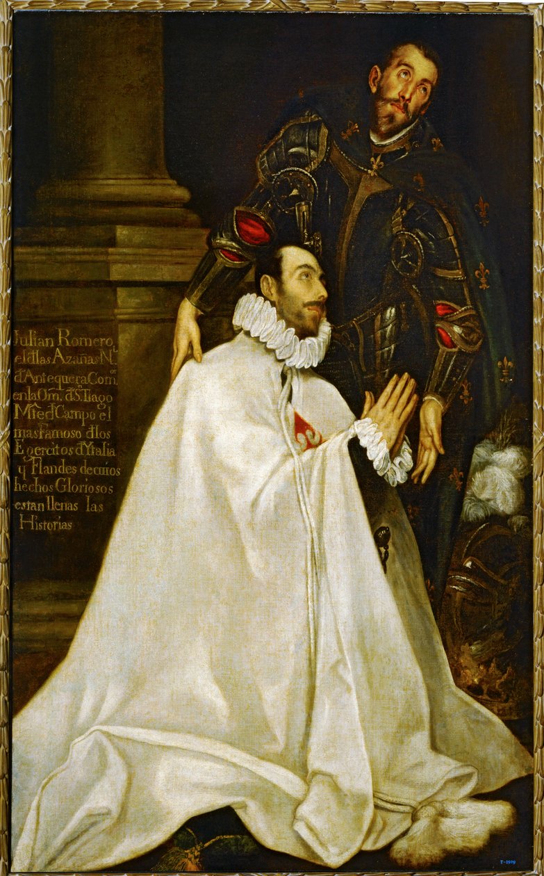 Julian Romero de las Azanas e San Giuliano (dipinto su tela) da El (1541-1614) Greco