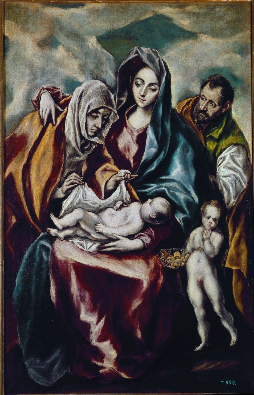Vergine e Bambino (la Sacra Famiglia con San Giovanni Battista e Sant