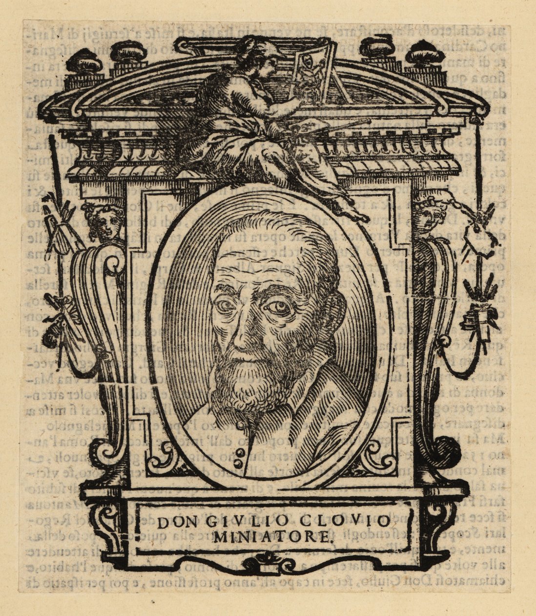 Ritratto di Giorgio Giulio Clovio, miniatore, miniaturista e pittore nato in Croazia, attivo nel Rinascimento italiano da El Domenico (after) Greco