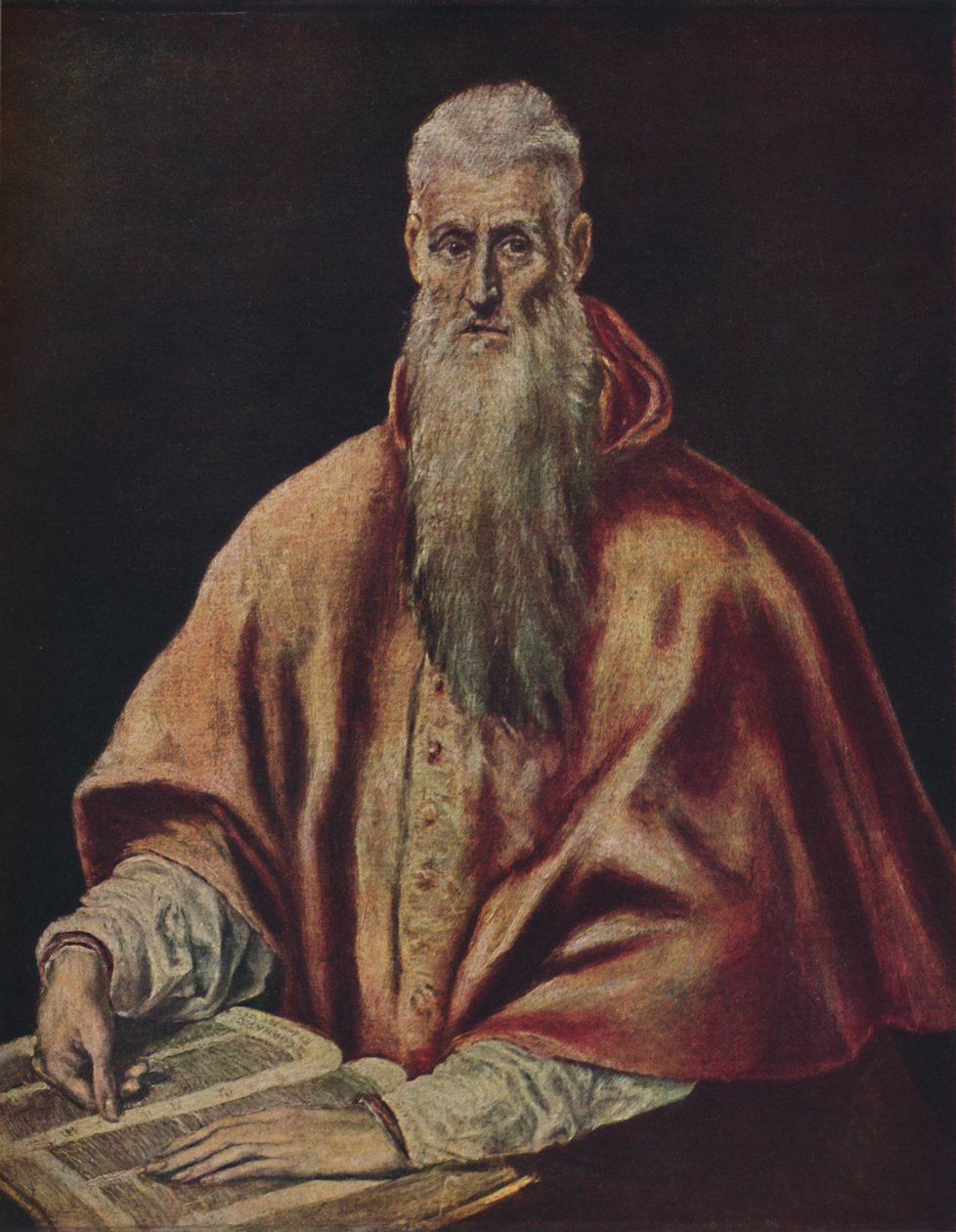San Girolamo come cardinale, c1590-1600, 1938 da El Greco
