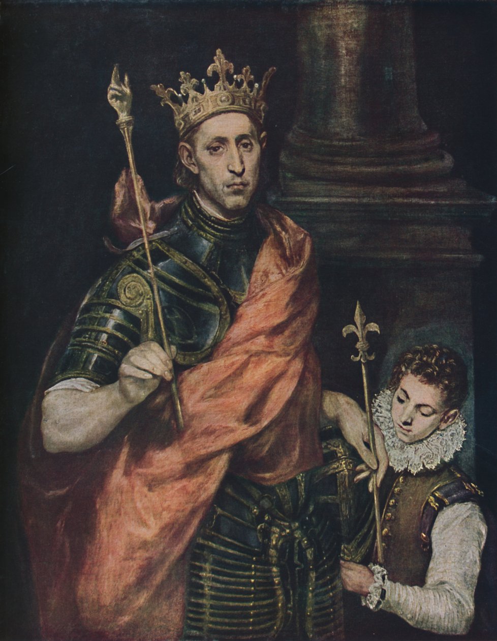 Der Heilige Ludwig, Saint Louis, c1585 - 1590, 1938 da El Greco