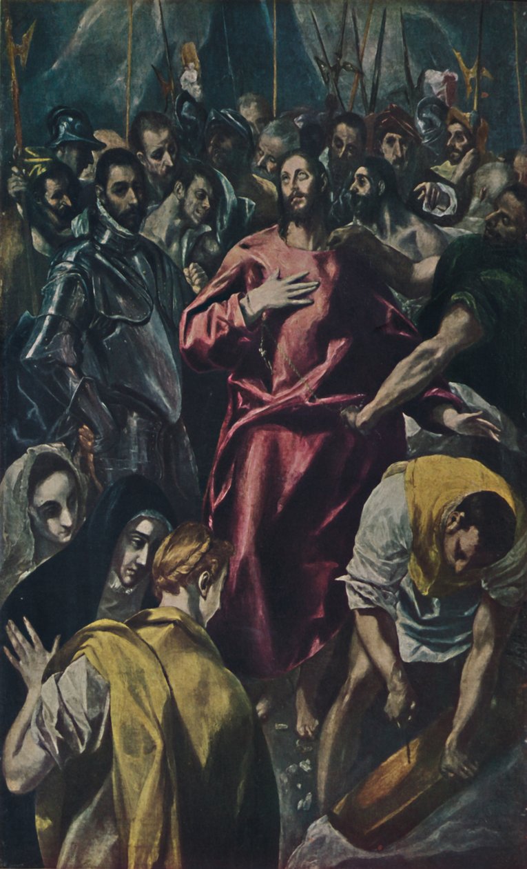 Espolio Entkleidung Christi., Spogliazione di Cristo, c1577-1579 da El Greco