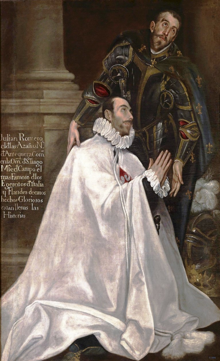 Julián Romero de las Azanas e il suo patrono San Giuliano da El Greco
