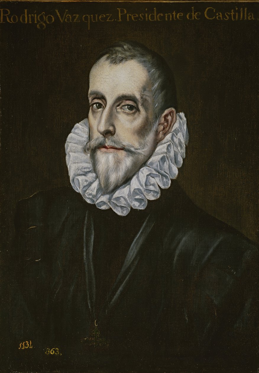 Ritratto di Rodrigo Vázquez de Arce, primo terzo del XVII secolo da El Greco