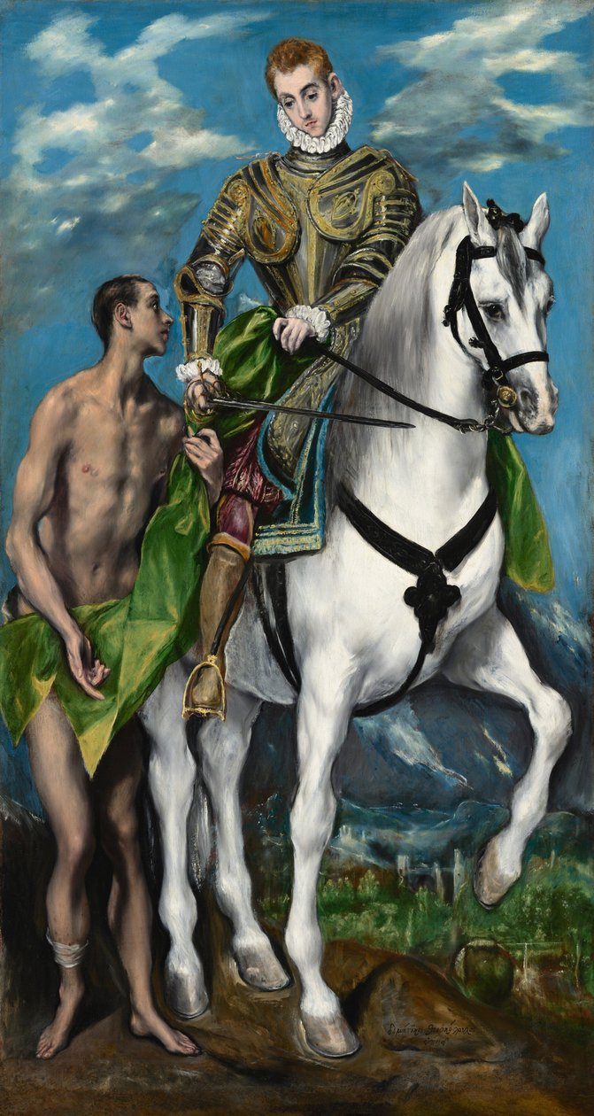 San Martino e il mendicante da El Greco