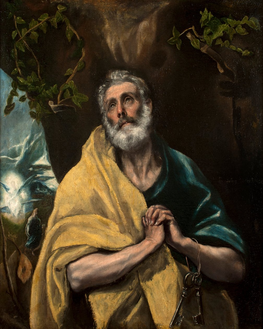 Spagnolo: Las lágrimas San Pedro o San Pedro en lágrimas San Pietro in lacrime da El Greco