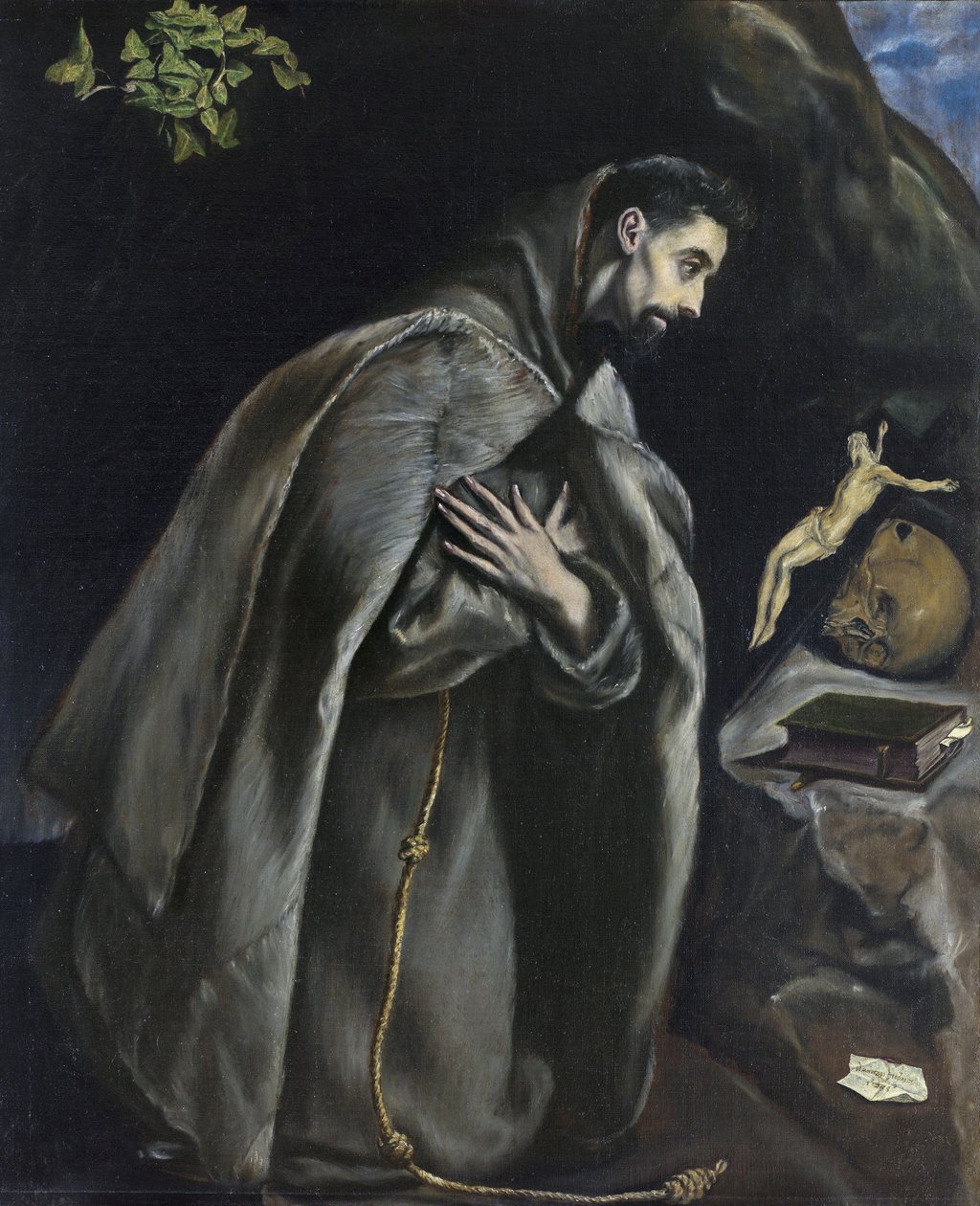 San Francesco in preghiera davanti al Crocifisso da El Greco