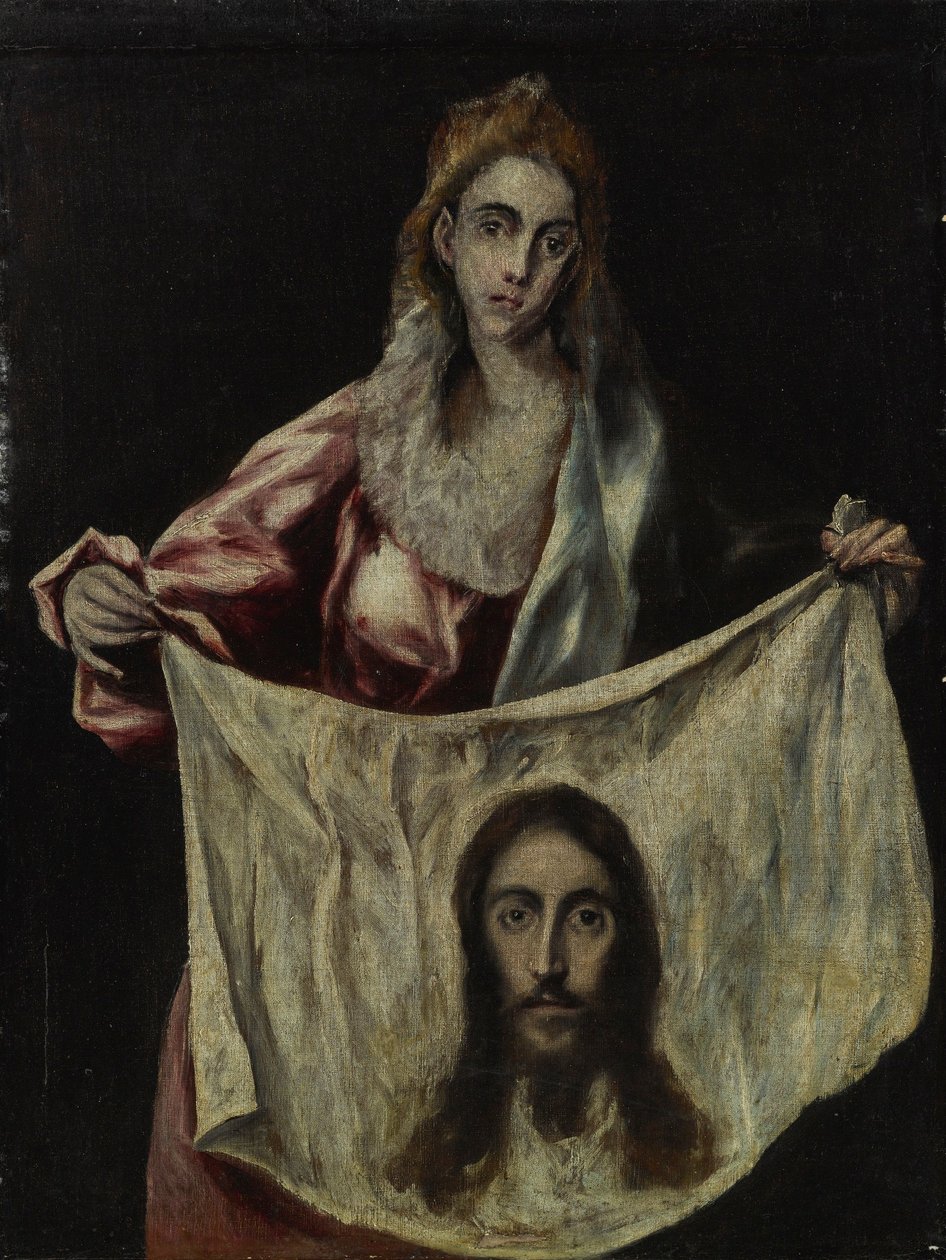 Santa Veronica con il velo in mano da El Greco