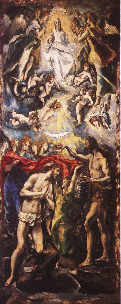 Il Battesimo di Cristo da El Greco
