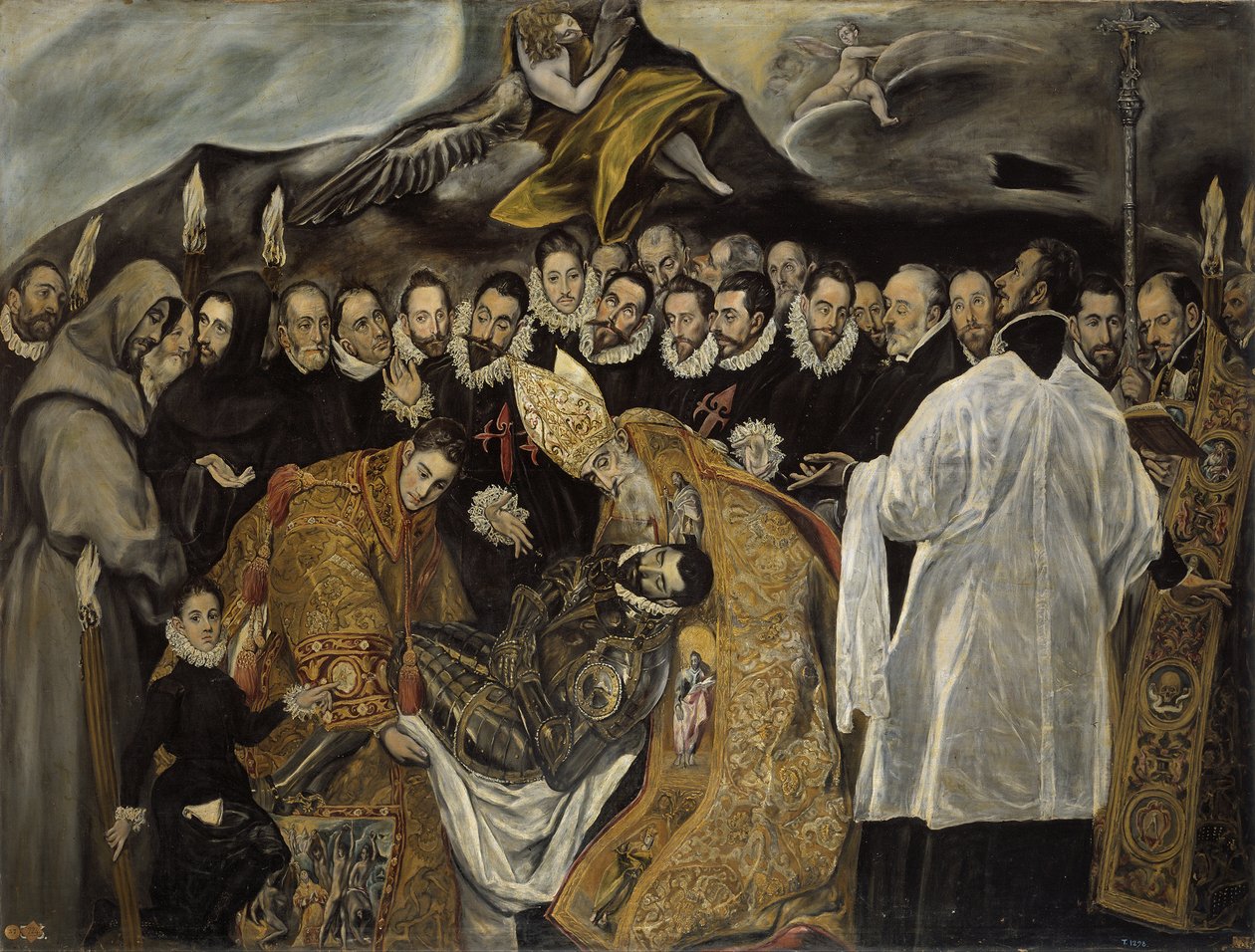 La sepoltura del conte di Orgaz parte inferiore, ca 1625 da El Greco