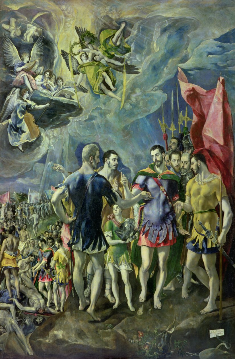 Il martirio di San Maurizio, 1580-83 (dettaglio) da El Greco