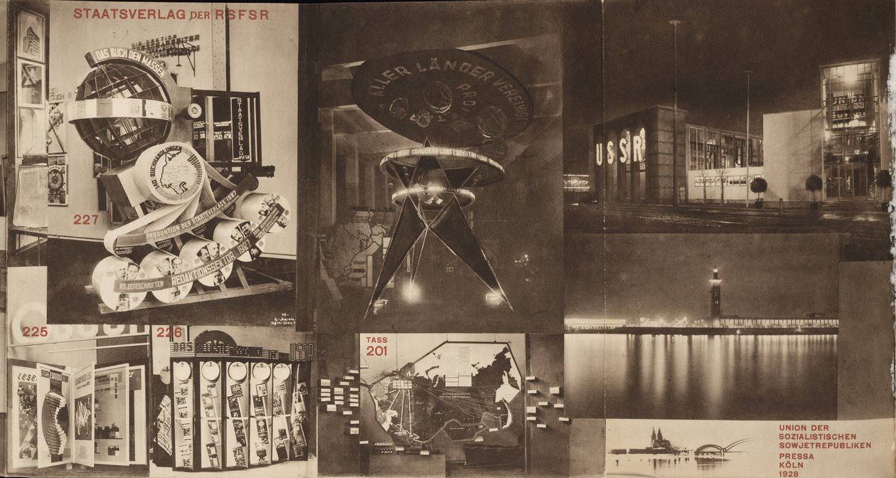 URSS. Catalogo del padiglione sovietico alla Mostra Internazionale della Stampa, Colonia da Eliezer Markowich Lissitzky