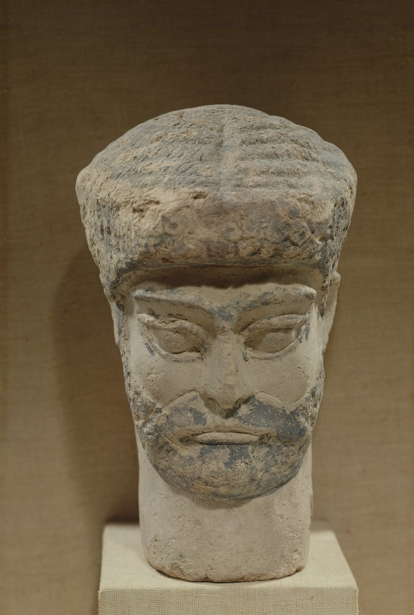 Testa di un uomo barbuto, c.1800 a.C. da Elamite