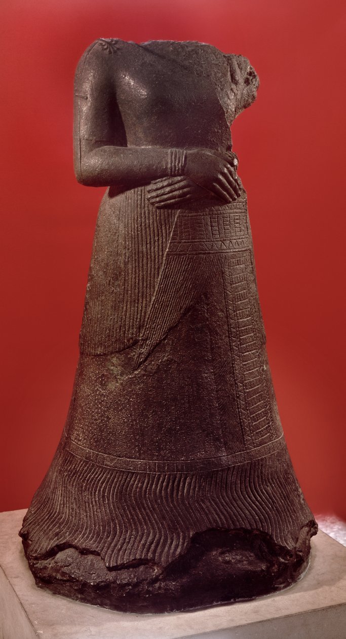 Statua di Napirasu, moglie del re elamita Untash-Napirisha, c.1340-1300 a.C. da Elamite
