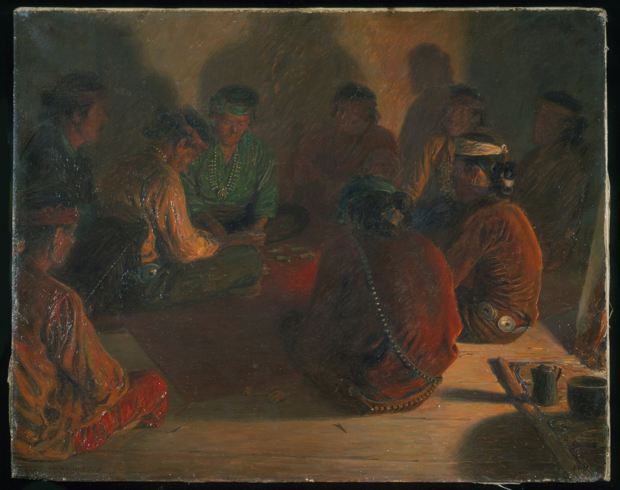 Giocatori di carte Navajo da Elbridge Ayer Burbank