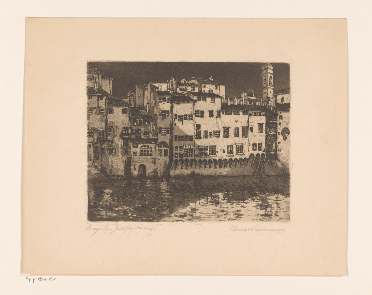 Borgo San Jacopo (Firenze) da Elena Wissmann (signed by artist)