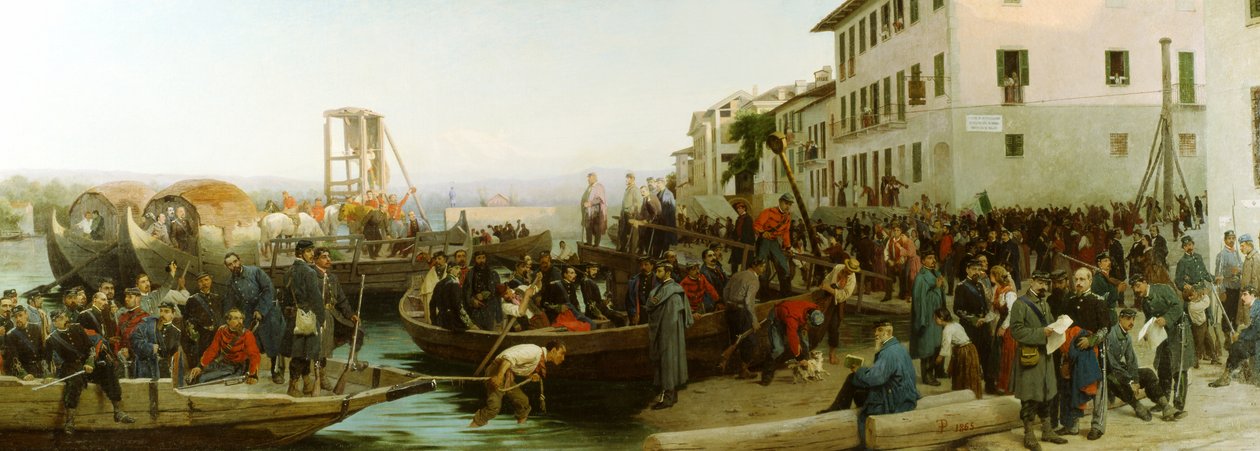 Lo sbarco a Sesto Calende il 26 aprile 1859, 1865 da Eleuterio Pagliano