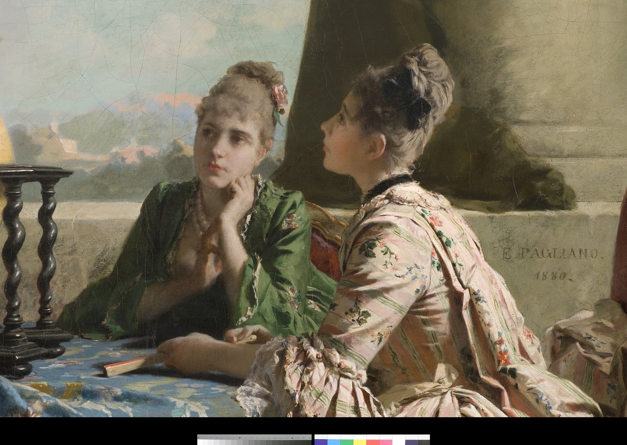 La Lezione di Geografia, 1880 da Eleuterio Pagliano