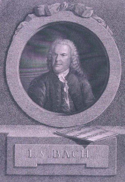 Add 38072 f.5 Johann Sebastian Bach (1685-1750), compositore tedesco, inciso da S.G. Kutner da Elias Gottleib (after) Haussmann