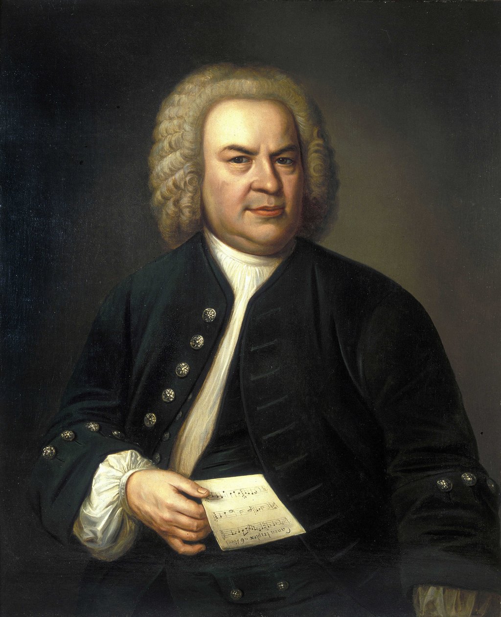Ritratto di Johann Sebastian Bach da Elias Gottleib (after) Haussmann