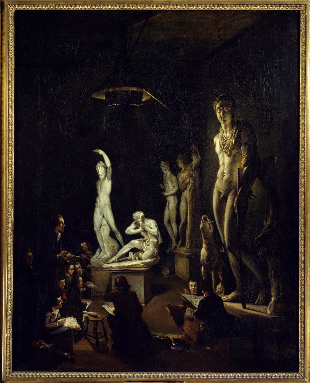 Sala di fusione della Royal Academy di Londra nel 1770 - Dipinto di Elias Martin da Elias Martin