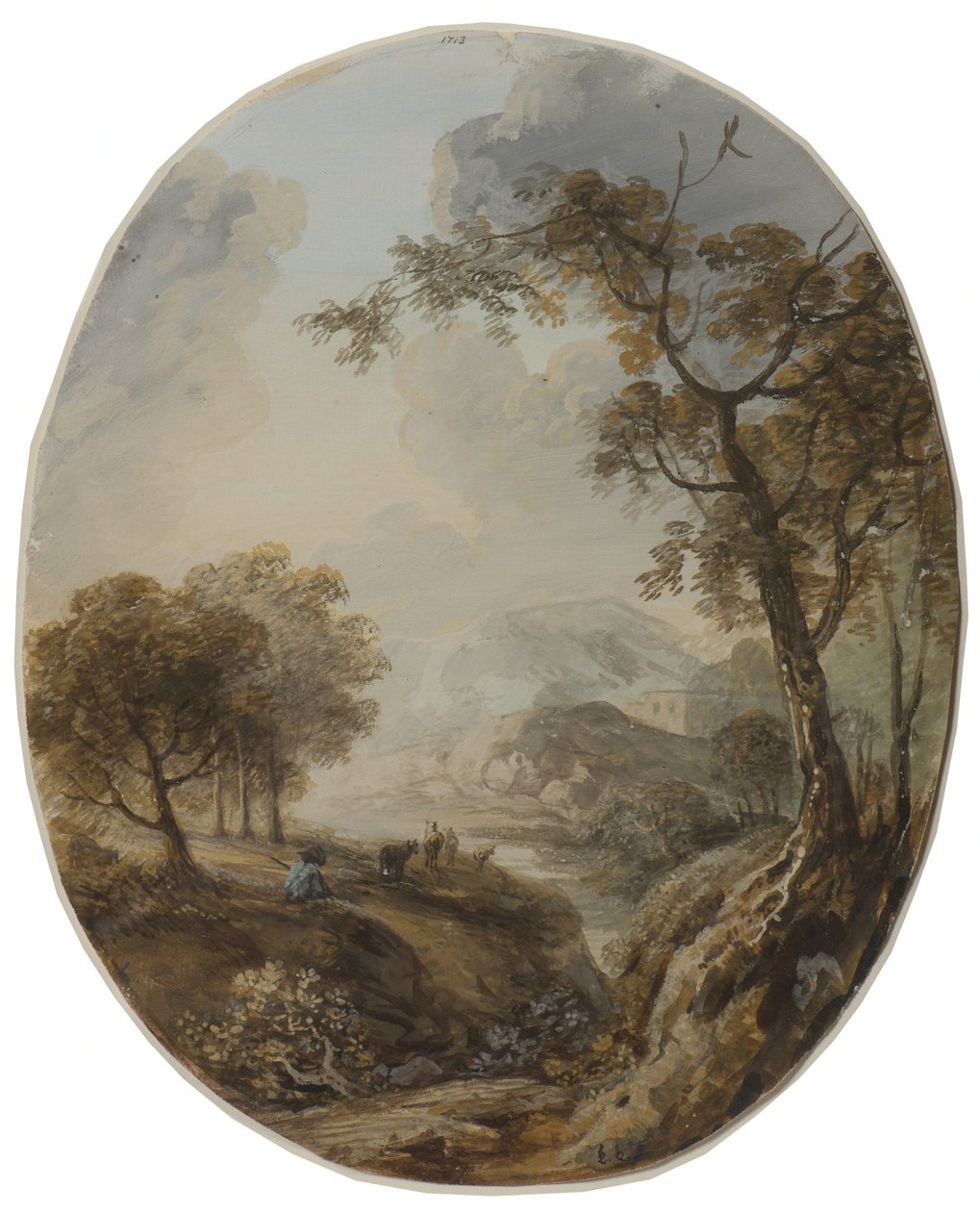 Paesaggio con pastore da Elias Martin
