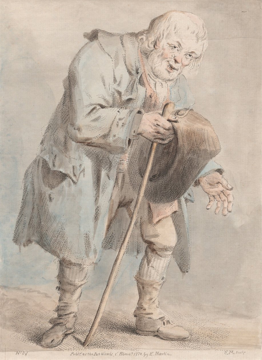 Vecchio mendicante da Elias Martin