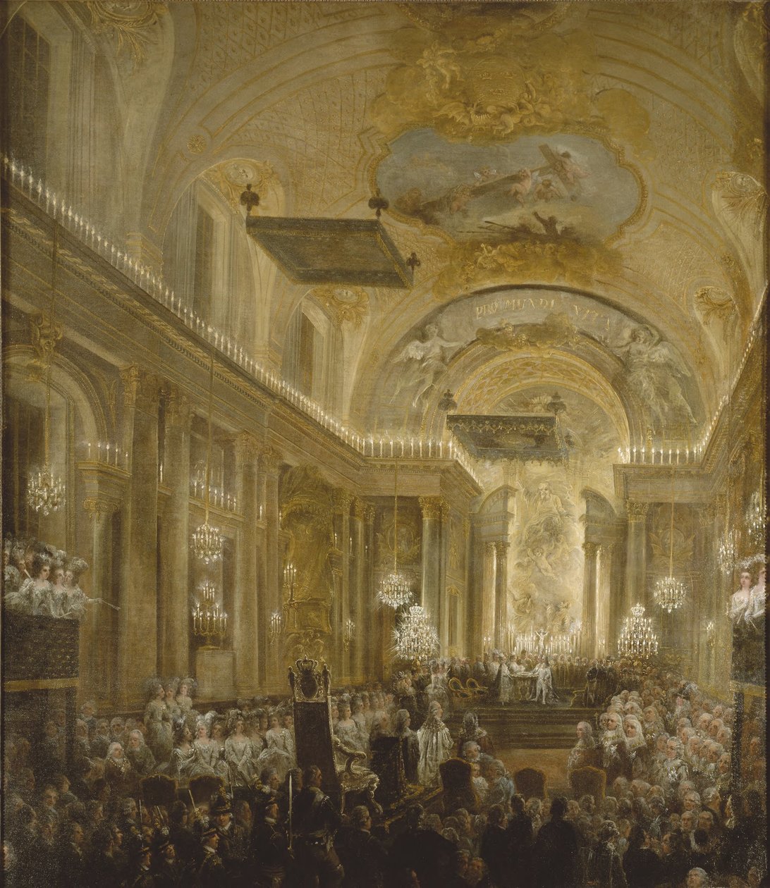 Il battesimo di Karl Gustav, duca di Småland da Elias Martin