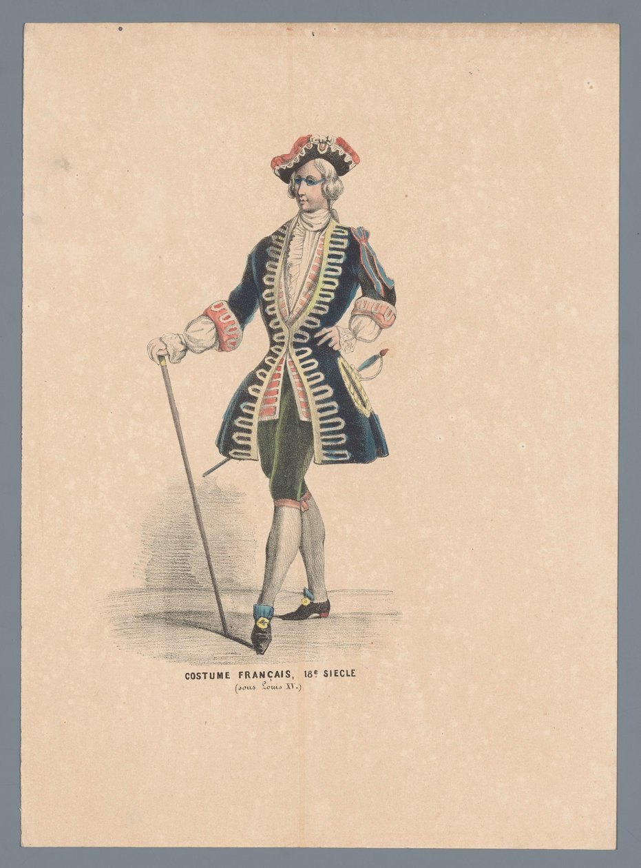 Costume francese, XVIII secolo (sotto Luigi XV) da Elias Spanier (attributed to)