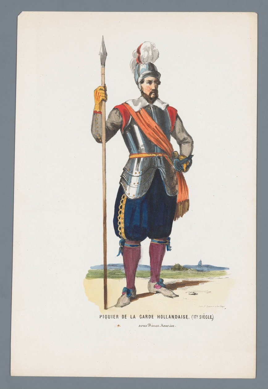 Picchiere della Guardia Olandese (17° secolo) sotto il Principe Maurizio da Elias Spanier