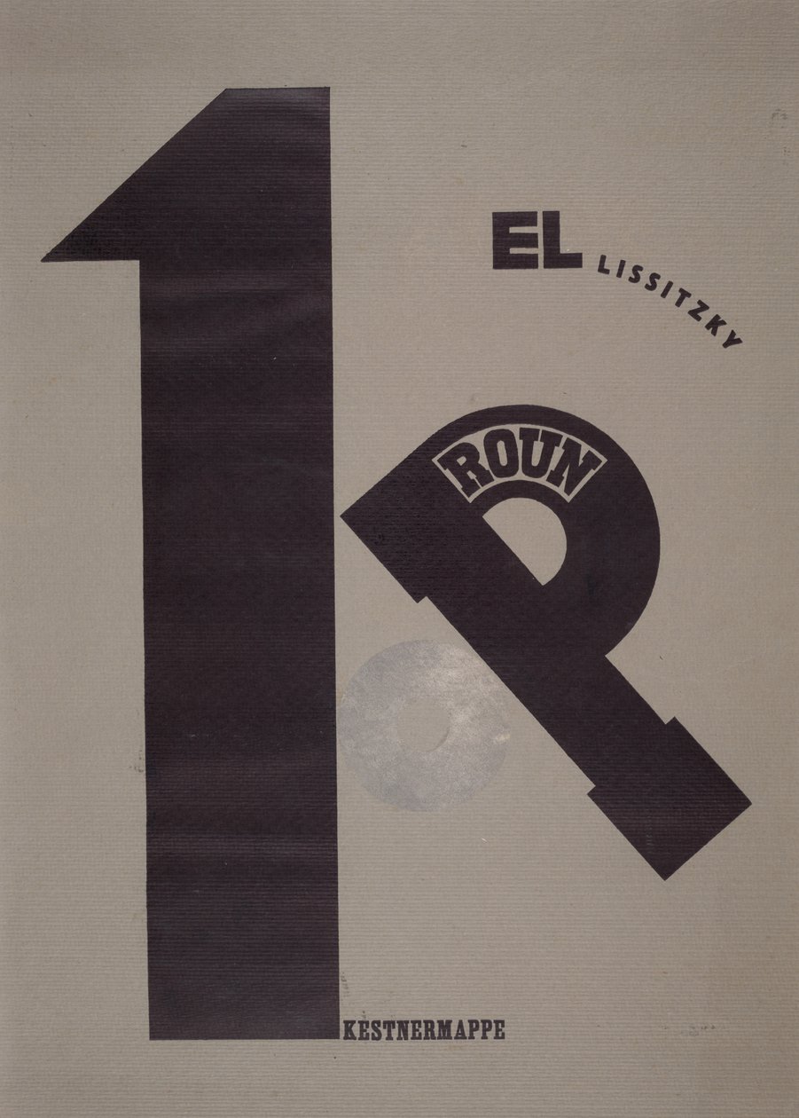 Copertina da Eliezer Markowich Lissitzky