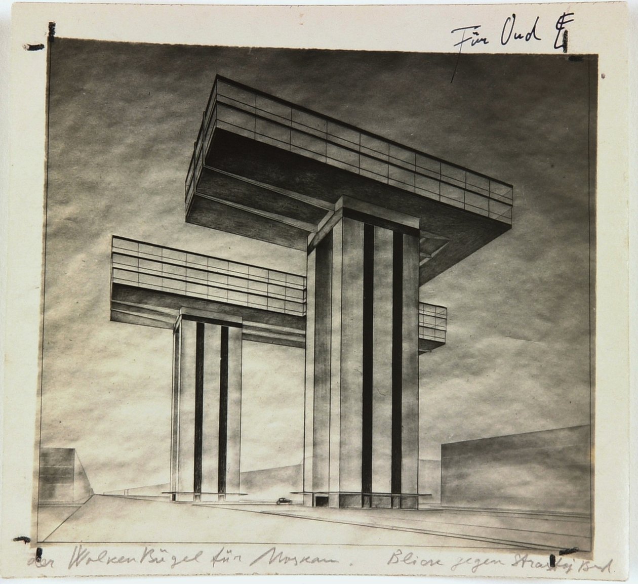 Grattacielo Wolkenbügel su Strastnoy Boulevard a Mosca, 1925 da Eliezer Markowich Lissitzky