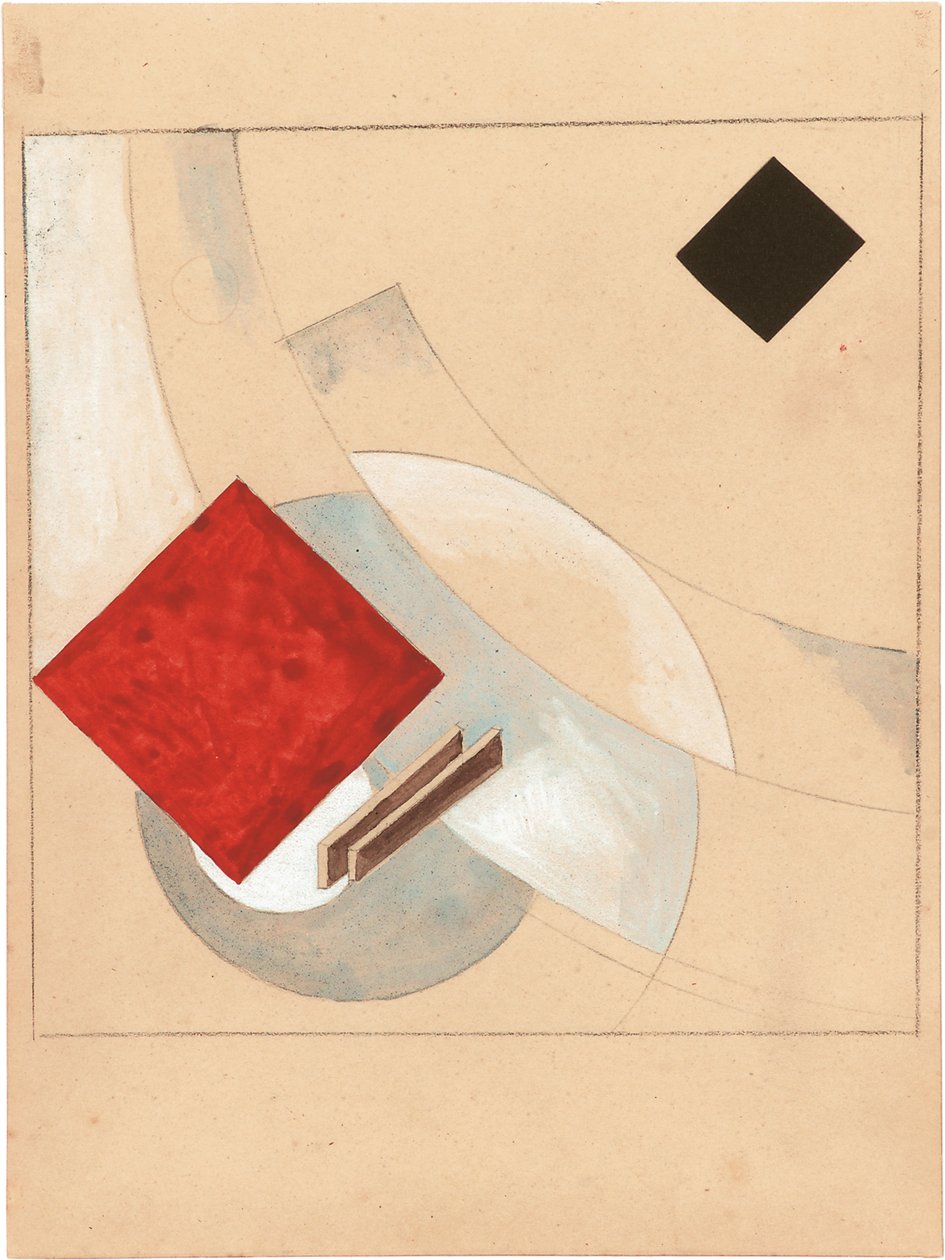 Studio per la Storia di Due Quadrati, c. 1920 da Eliezer Markowich Lissitzky