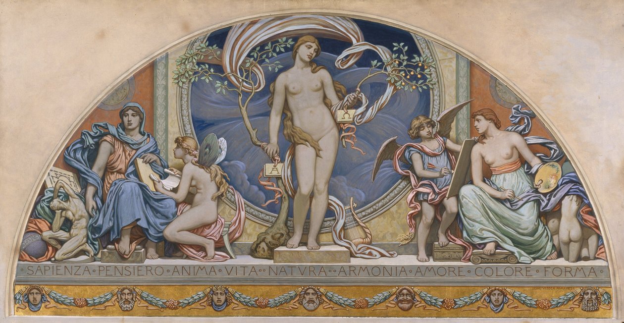 Roma rappresentante delle arti da Elihu Vedder