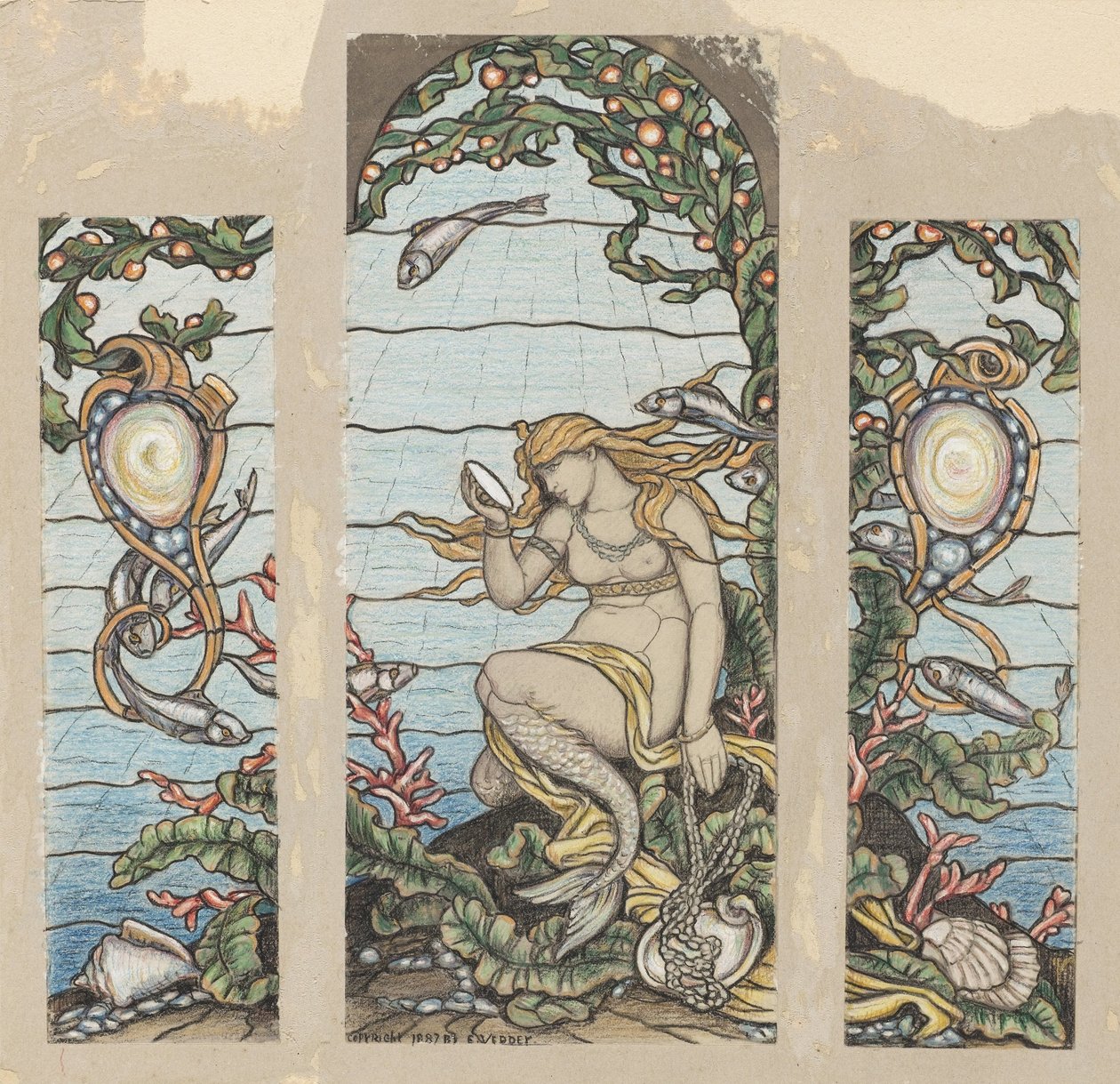 La finestra della sirena da Elihu Vedder