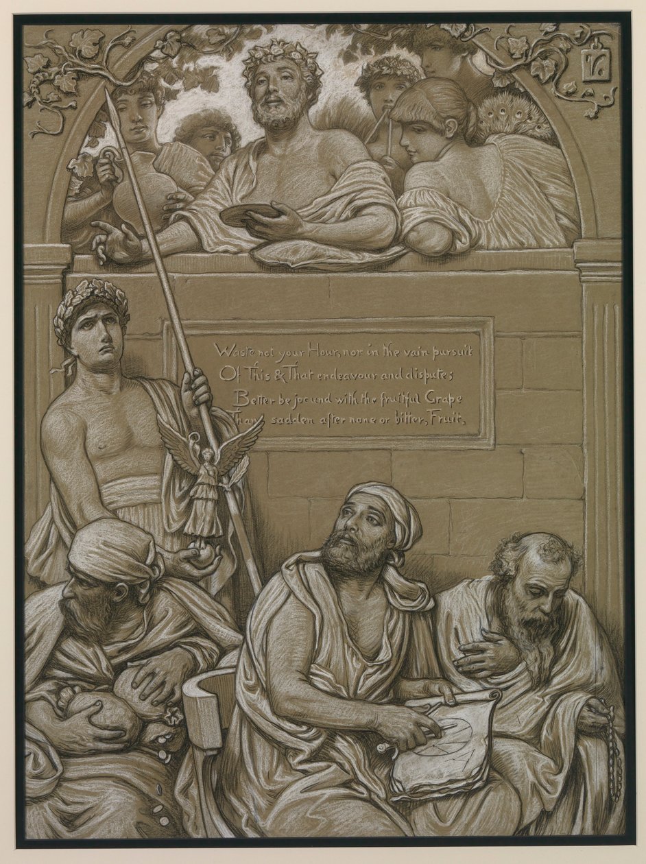 (Illustrazione per il Rubáiyát di Omar Khayyám) Frontespizio da Elihu Vedder