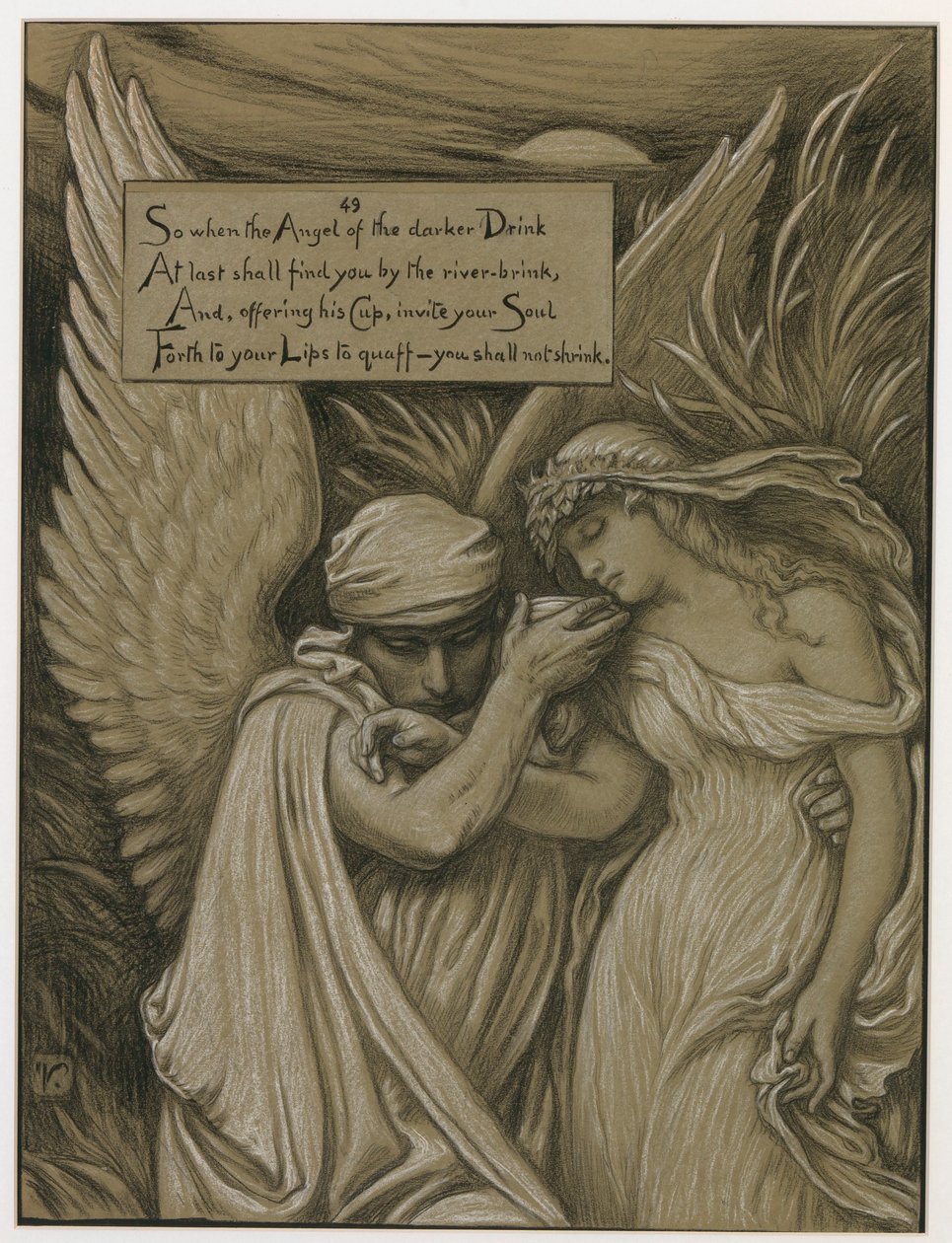 (Illustrazione per il Rubáiyát di Omar Khayyám) La coppa della morte da Elihu Vedder
